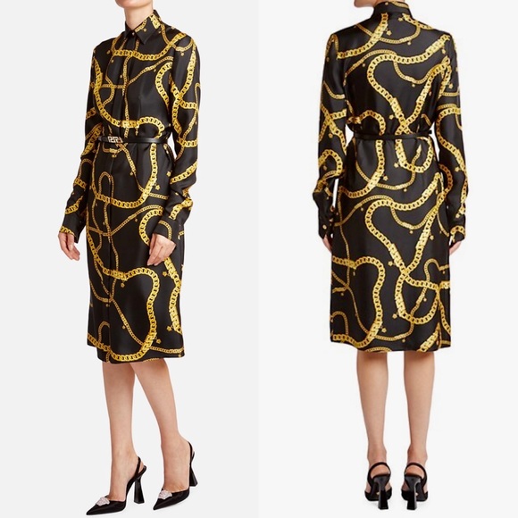 Versace SS22 Greca Print Dress IT40 - Picture 5 of 8